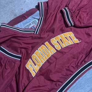 Vintage 90s Florida State University FSU Seminoles Pullover Windbreaker Jacket